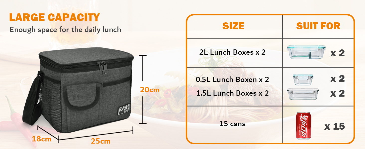 F40C4TMP Large Lunch Box for men Insulated, 12L/16L Lunch Bag for Men  Adults Women, Cooler bag for W…See more F40C4TMP Large Lunch Box for men