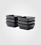 Bruntmor Black Ceramic Groove Bowl Set 6, 14 Oz Porcelain Bowls, 14 oz -  Fry's Food Stores