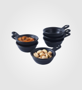 Bruntmor Black Ceramic Groove Bowl Set 6, 14 Oz Porcelain Bowls, 14 oz -  Fry's Food Stores