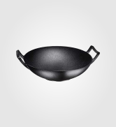 Bruntmor 16'' Black Cast Iron Skillet, Deep 2'', Dual Handles, 16'' ,Deep  2'' - Dillons Food Stores