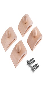 Precision Quilting Tools Light Wooden Clamp Wall Hangers - 4 Small Clips &  Screws, 1.18 H 9.25 L 2.76 W - Ralphs