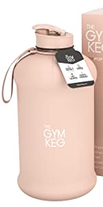 THE GYM KEG Sports Water Bottle (2.2 L), Half Gallon, Carry Handle