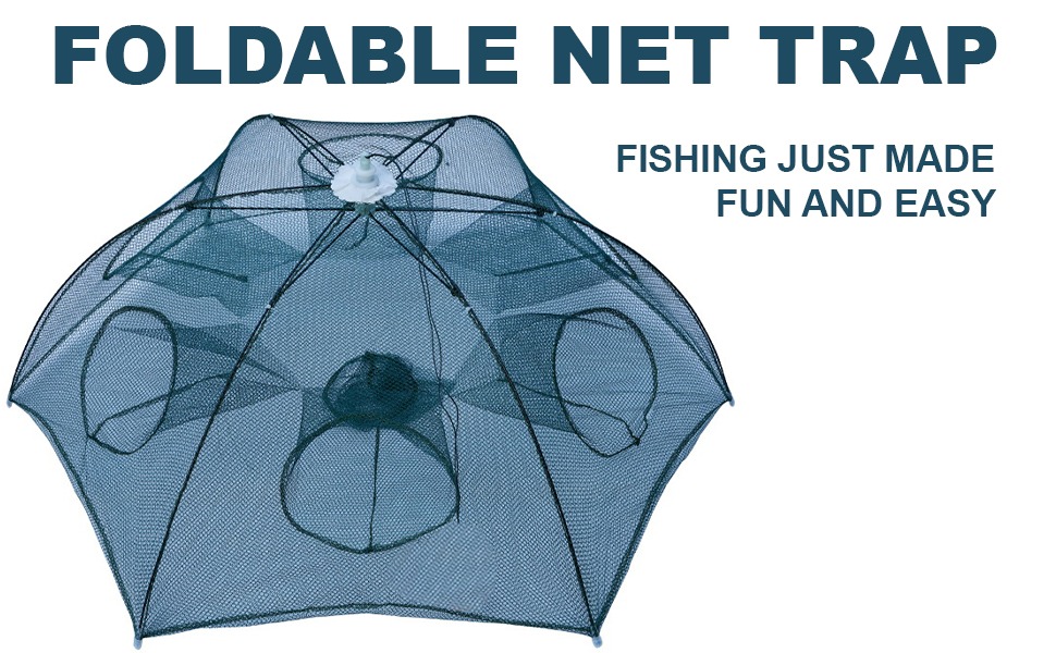 Noa Store Fishing Bait Trap, Fishing Net Trap Foldable Fish Minnow Carb  Crayfis