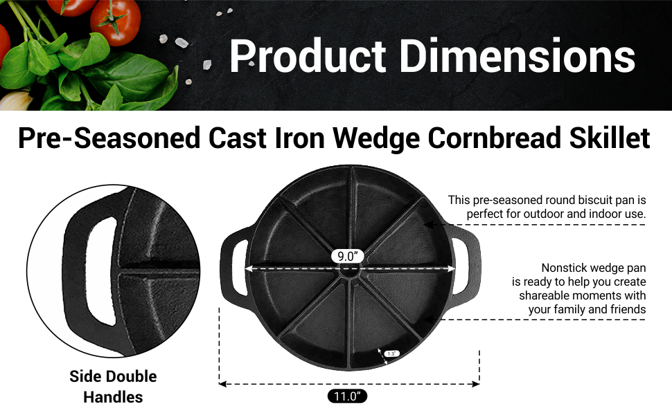 Bruntmor 11 Cup Muffin Pan - Premium Cast Iron Non-Stick Baking Tool, 9 H 5  L 2 W - Fry's Food Stores