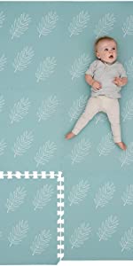 Extra Large 5×7 Non-Toxic Foam Play Mat - Grey/White – Wee Giggles
