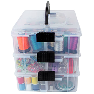 Bins & Things Stackable Storage Container with 30 Adjustable Compartments -  Craft Storage/Craft Organizers and Storage - Bead Organizer Box/Art Supply  Organizer…