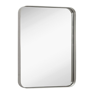 Hamilton Hills Clean Large Modern Black Frame Wall Mirror