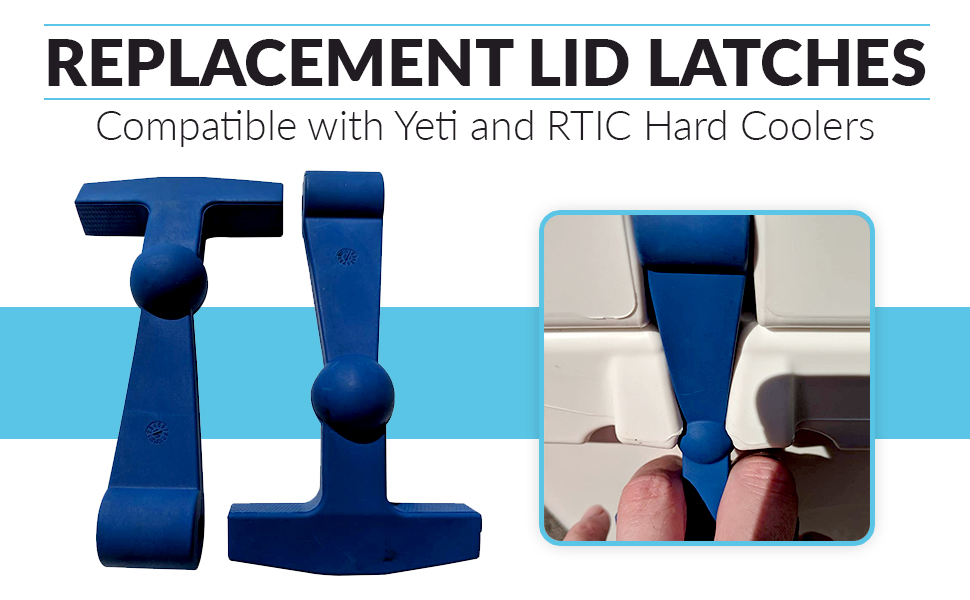 2-Pack Of Replacement Lid Latches Compatible With Yeti Hard