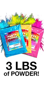 Colored Powder for Color Run, Gender Reveal (12) 70 Grams Packets, Color Run P