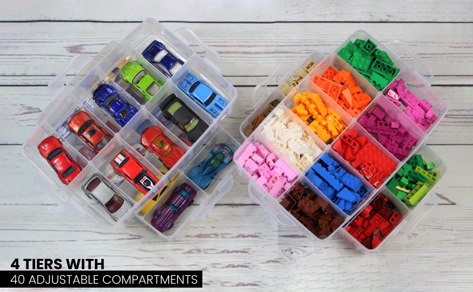 Bins & Things Toy Organizer With 40 Adjustable Compartments Compatible With  Lol Surprise 