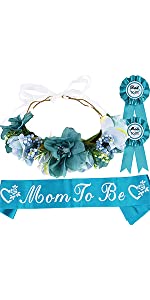 DORADREAMDEKO Baby Shower Decoration (Blue) for Mom To Be & Dad To