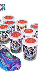 BULK Marbled Unicorn Color Slime Putty Cups Galaxy 12pcs Rainbow Colorful  Sludge for sale online