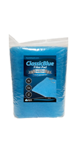 ClassicBlue Bonded Freshwater and Saltwater Safe Aquarium Filter Pad 0.75  Thick, 12'' x 24' 