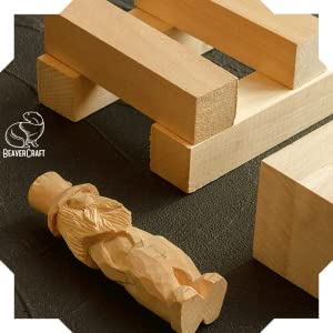 Beavercraft Wood Carving Kit S16, Whittling Wood Knives Kit, Widdling Kit  for Beginners, Wood Carving Knife Set Wood Blocks Blank Whittling Knives Kit  