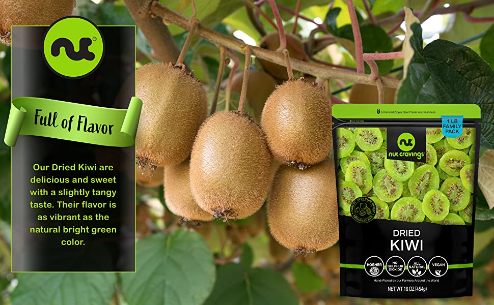  Dried Kiwi Fruit Slices, 1 Pound. Dried Kiwis Fruit, Dehydrated  Kiwi Slices, Kiwi Dried fruit. All Natural, Non-GMO, Lightly sweetened  Dried Kiwifruit Slices. 16 Ounces. : Grocery & Gourmet Food