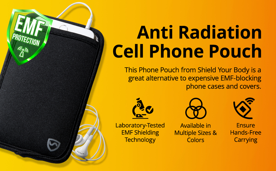 Emf Protection for Cell Phone W/Rfid Pouch EMF Blocker -EMP Proof