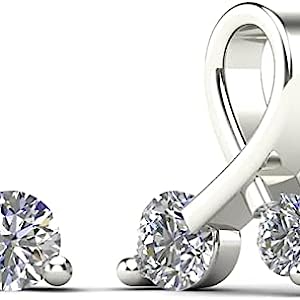 Stunning 14K White Gold Hoop Earrings for Women, 40 MM Diameter