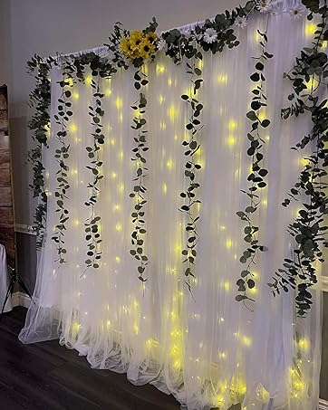 Guirlande lumineuse LED 66ft 200 LEDs Dimmable Festival Lumières décoratives  pour les vacances saisonnières Led Starry String Fairy Fil de cuivre Lumière  pour jardin, arbre, fleurs, mariage 