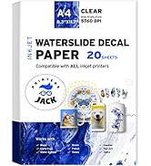 Printers Jack Iron-On Heat Transfer Paper for Dark Fabric 20 Pack 8.3x11.7 T-Shirt  Transfer Paper for Inkjet Printer Wash Durable, Long Lasting Transfer, No  Cr…