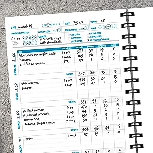 FitMate Fitness Journal, 160-page Spiral Workout Journal Log Book with Goal  Setting, Fitness Planner Progress Tracking, Body Measurements, Calendar