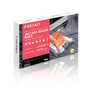 Vacuum Sealer Bags 8x12x 120 Pcs, FRESKO Pre-cut Vacuum Storage Bags for  Food