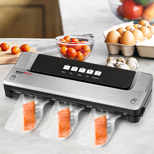 Bonsenkitchen Vacuum Sealer Machine Food Sealer, Compact Design, Air  Sealing System for Dry&Moist Food Modes,Silver - Yahoo Shopping
